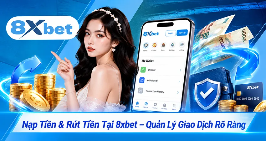Nạp Tiền & Rút Tiền Tại 8xbet – Quản Lý Giao Dịch Rõ Ràng